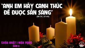LỜI NGUYỆN TÍN HỮU CHÚA NHẬT 1 MÙA VỌNG A