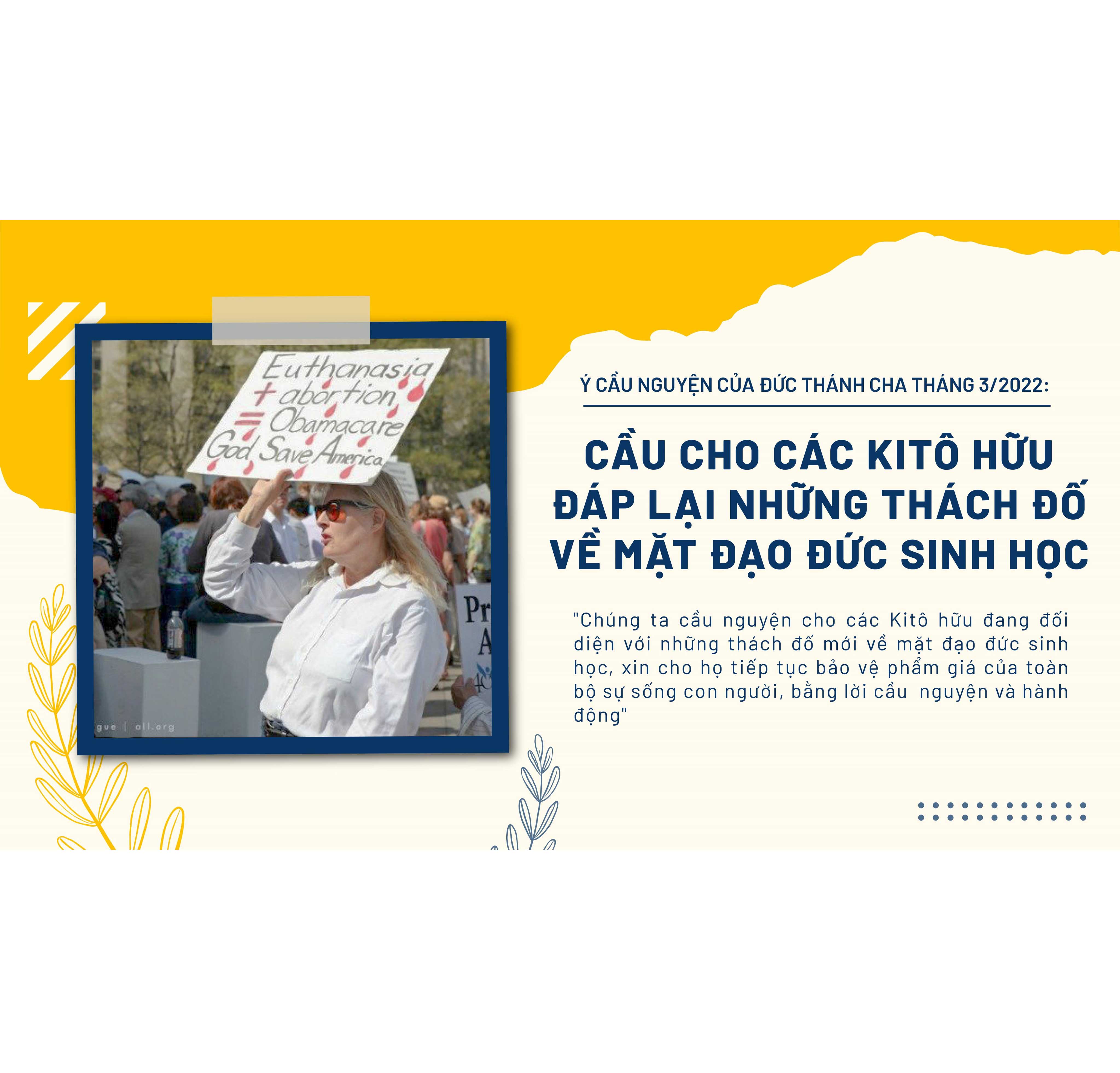  Ý CẦU NGUYỆN CỦA ĐỨC THÁNH CHA - THÁNG 3/2022